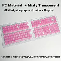 Clear, Transparent Keycap Set