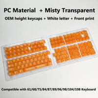 Clear, Transparent Keycap Set