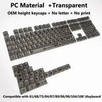 Clear, Transparent Keycap Set