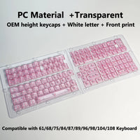 Clear, Transparent Keycap Set