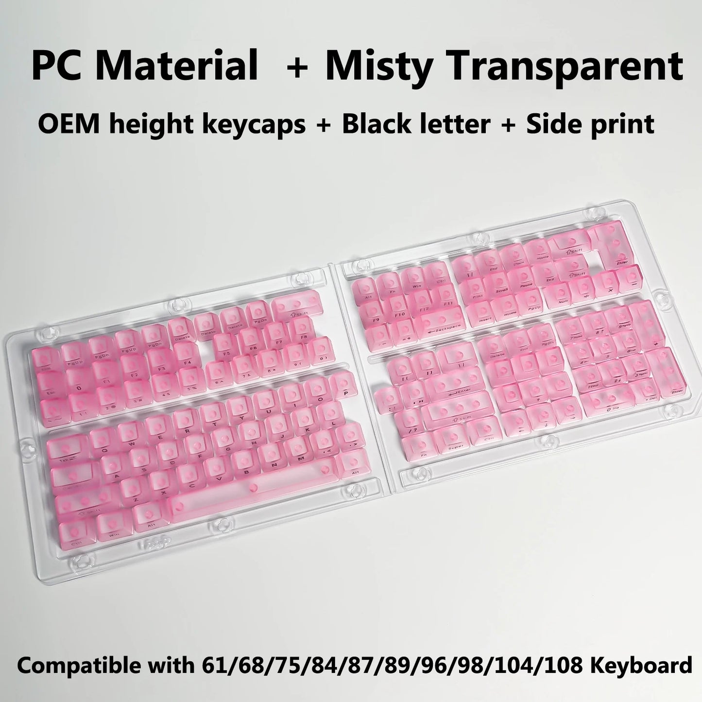 Clear, Transparent Keycap Set