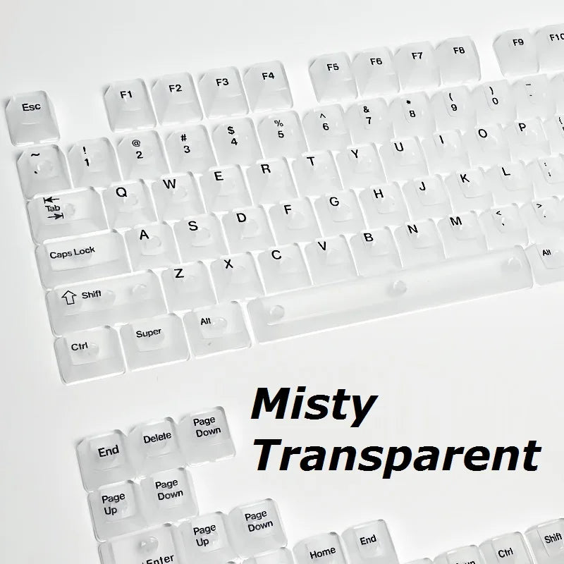 Clear, Transparent Keycap Set